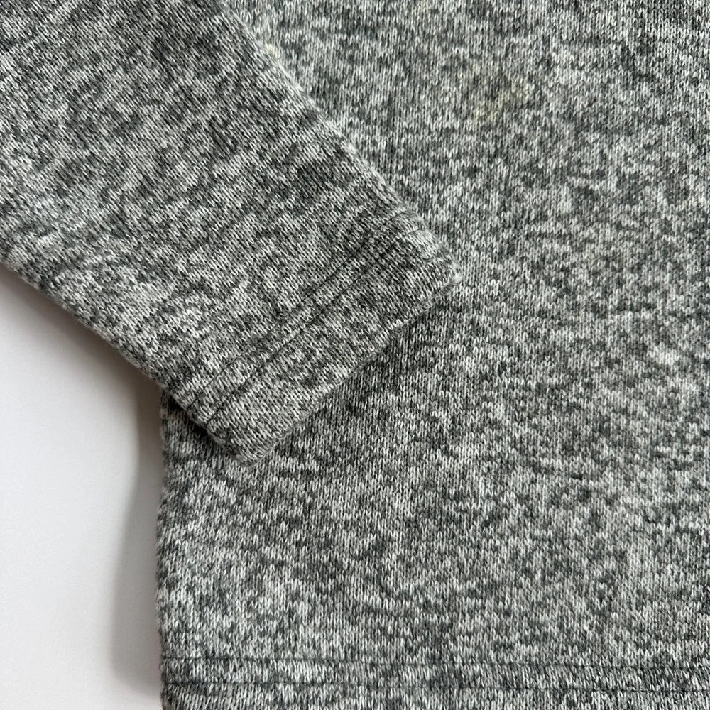 Old Navy Boys Grey Marl Sweater Fleece Shawl Collar Pullover Size S 6-7 726443